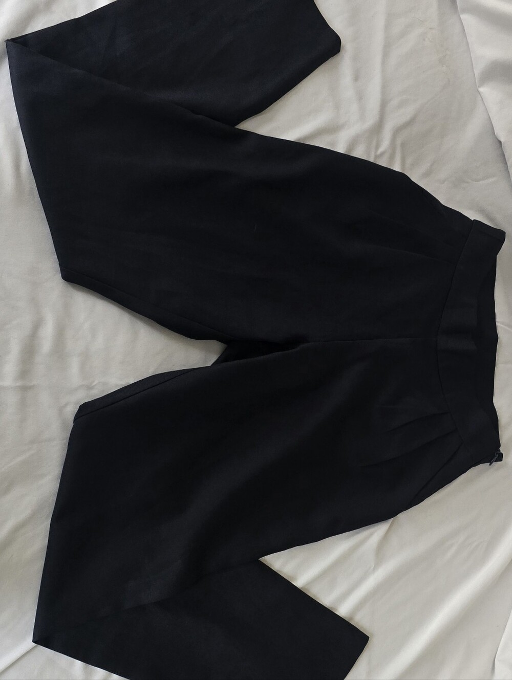 L'ATISTE Black Tailored High-Waist Trousers